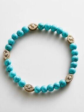 BaubleBar Peace of Mind Semi-Precious Bracelet Evil Eye One SIZE